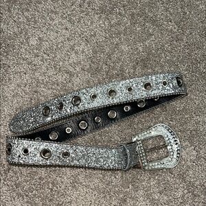 Silver Studded Women's Belt